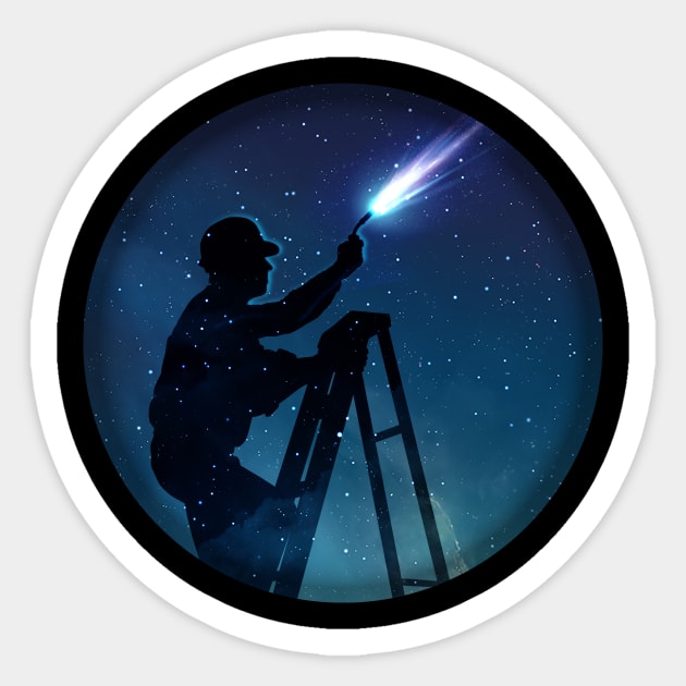 Star maker Sticker by Vin Zzep